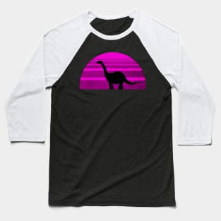 Dino Sunset (violet) Baseball T-Shirt